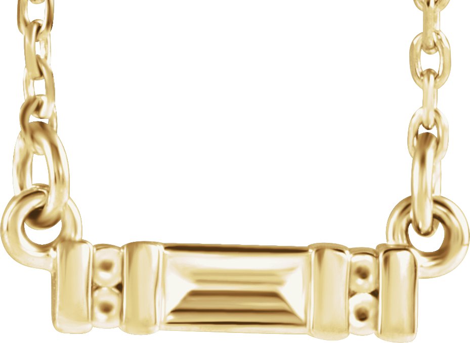 Accented Bar Necklace or Center
