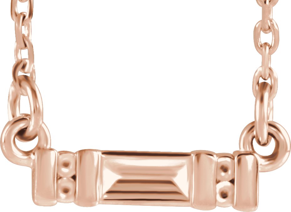 Accented Bar Necklace or Center