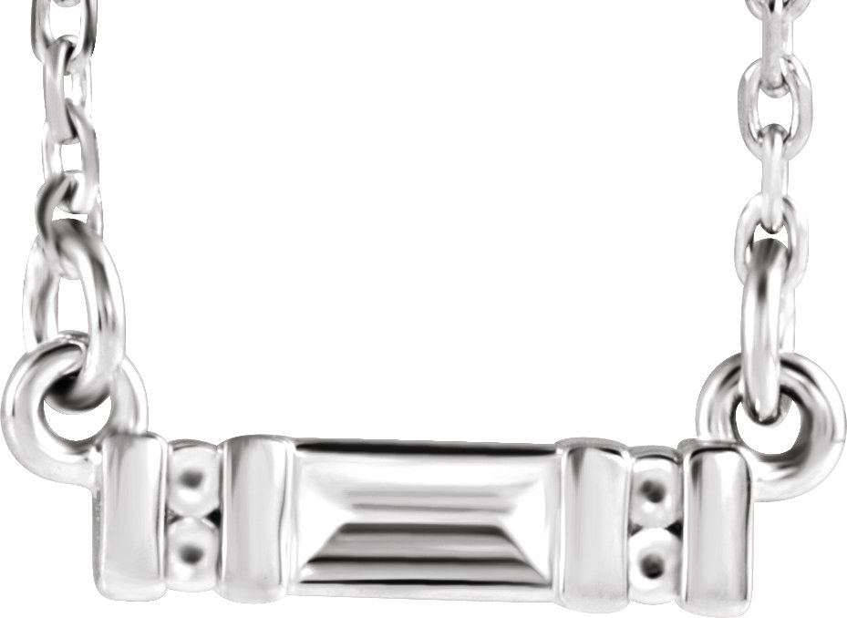 Accented Bar Necklace or Center