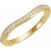14K Yellow .10 CTW Diamond no.1 Band for 5.5 mm Square Engagement Ring Ref 3147583