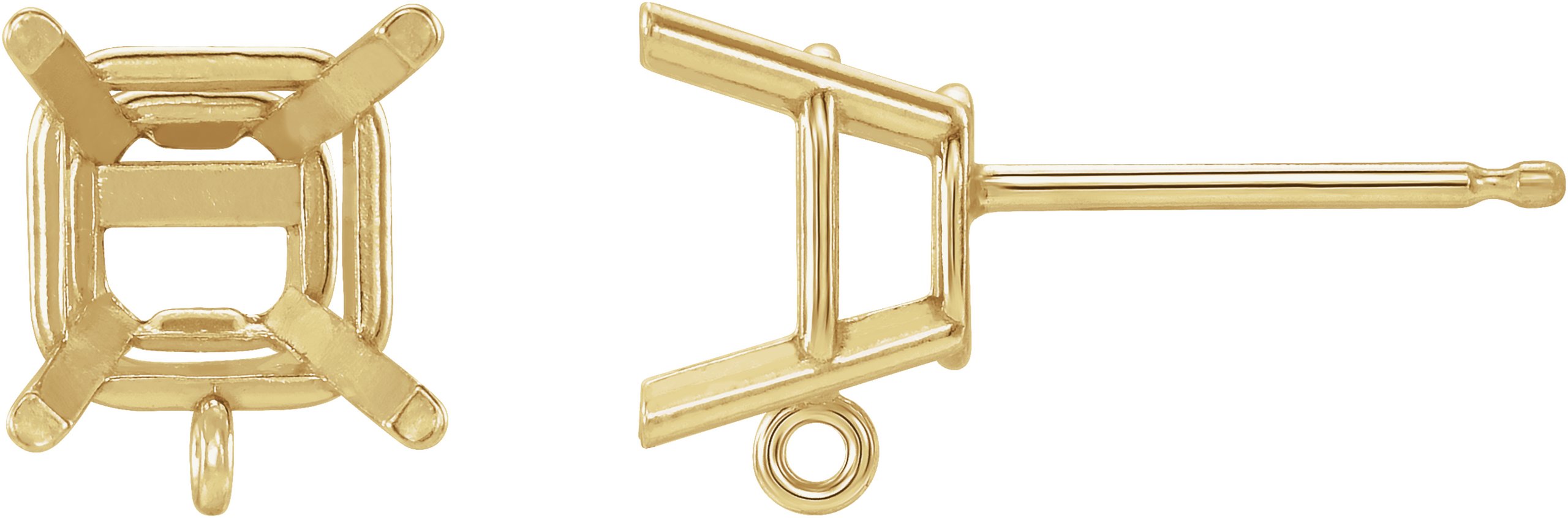 Basket Stud Earring Top