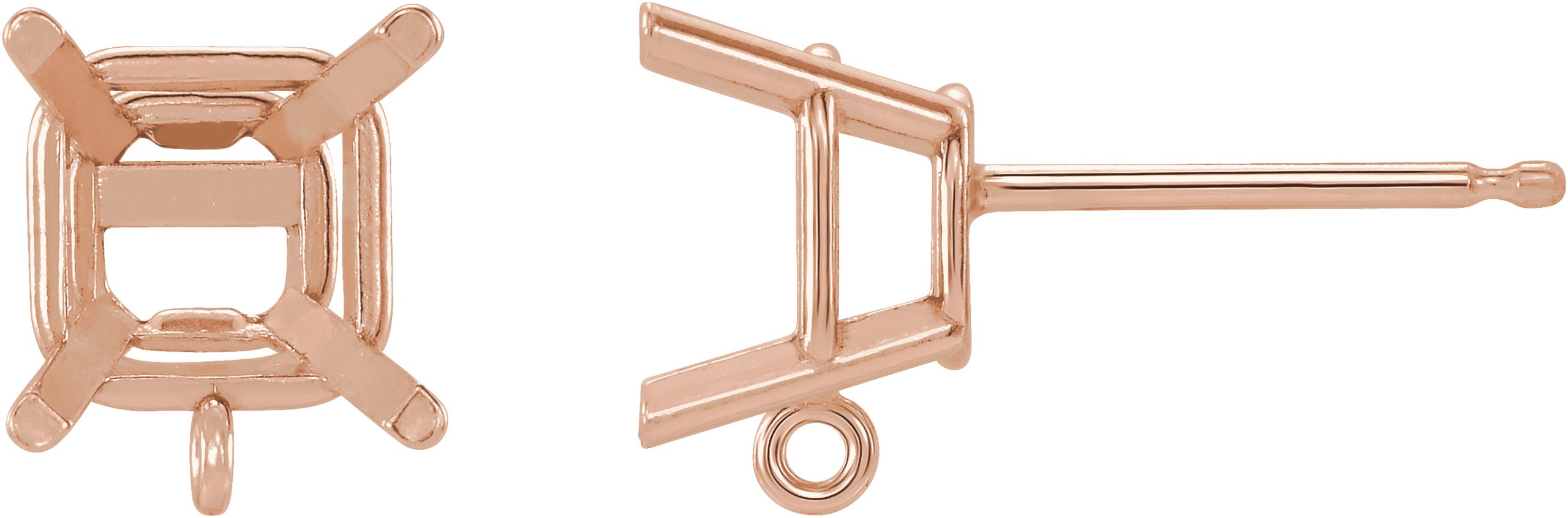 Basket Stud Earring Top