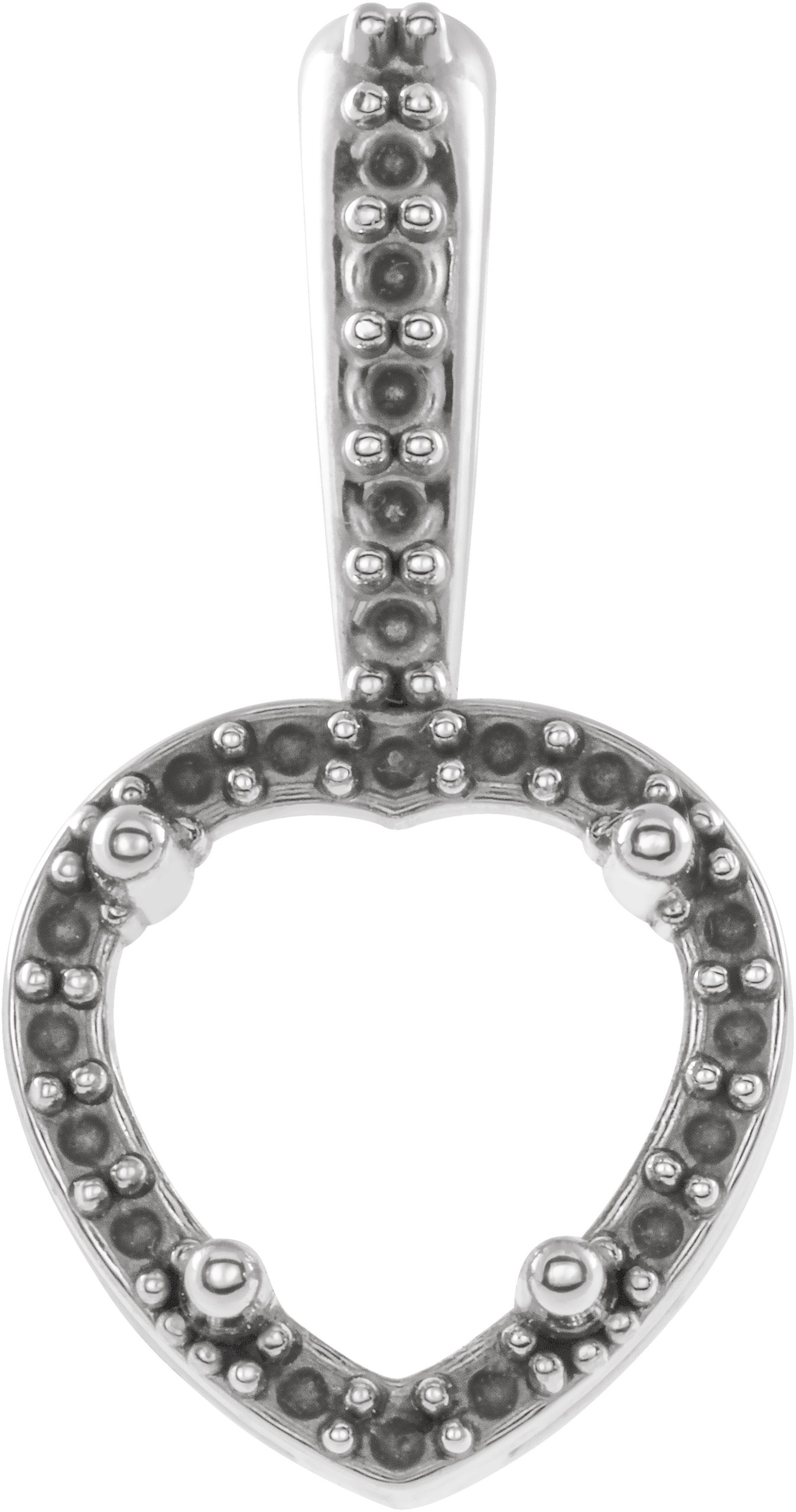Halo-Style Heart Pendant