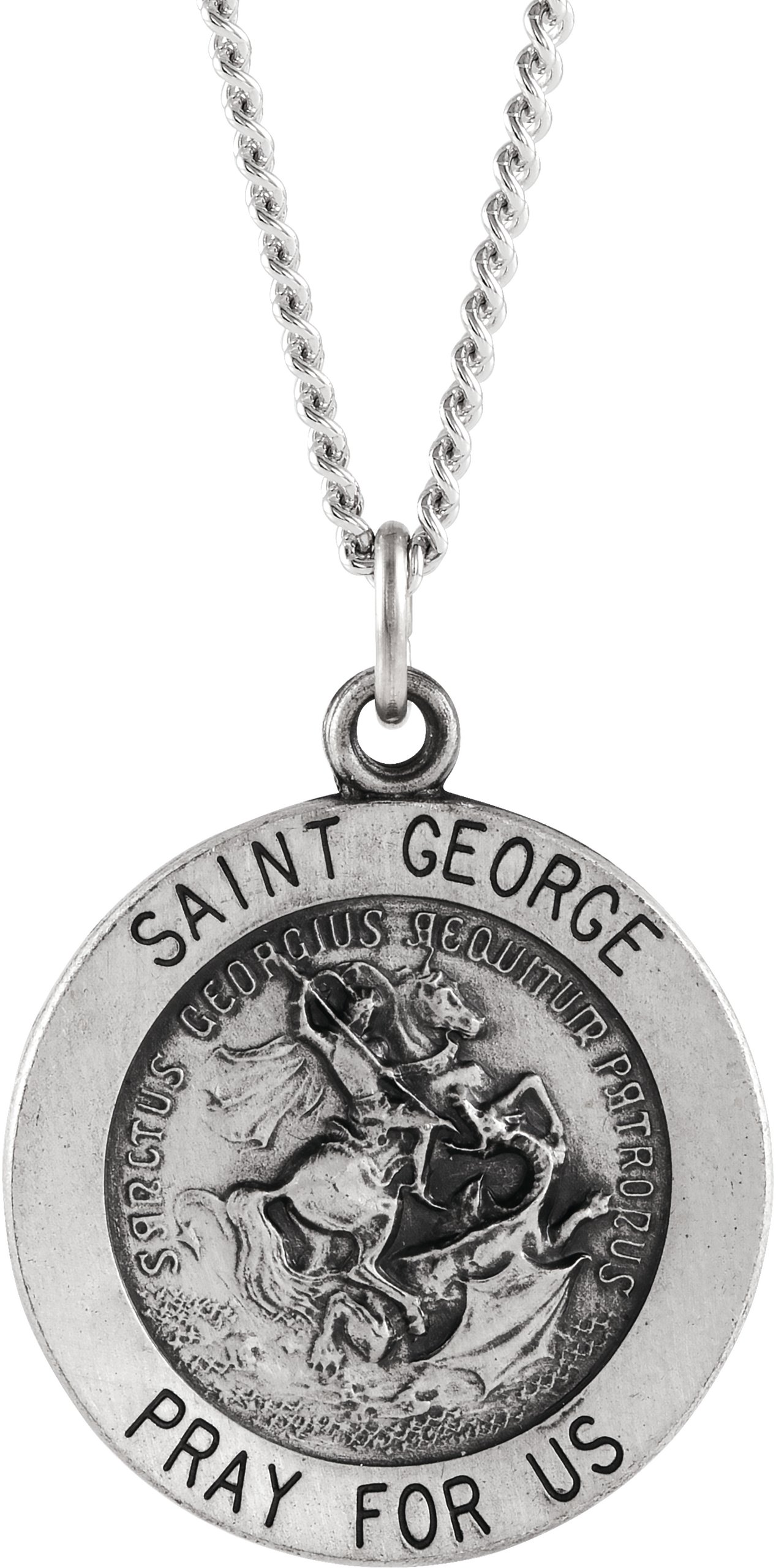 St. George Medal Necklace or Pendant