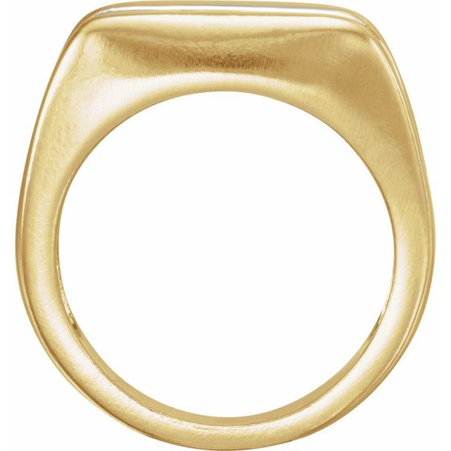 18K Yellow & Platinum Bar Ring