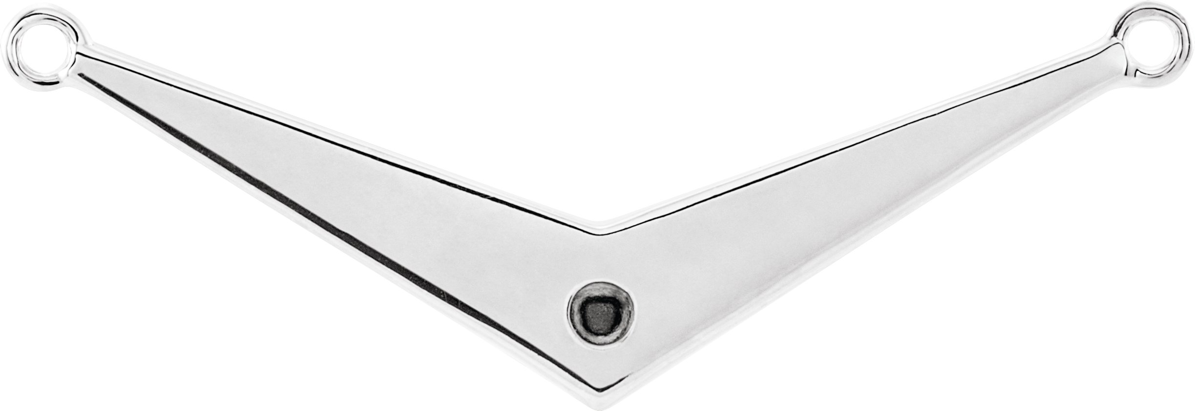 Accented V Necklace or Center