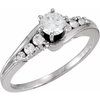 Platinum Diamond Engagement Ring with Matching Band Ref 331348