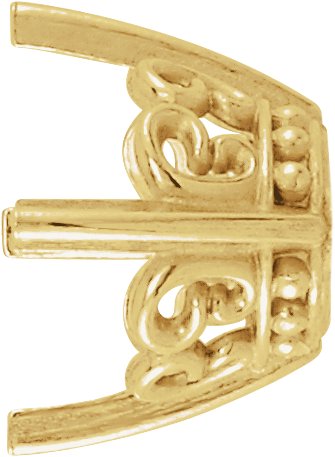 Butterfly Scroll Earring Setting