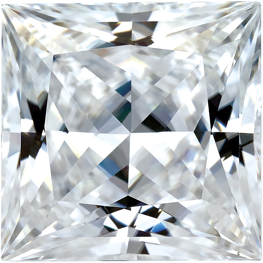 ullerページ 3x3 mm Square Princess-Cut GHI Stuller Lab-Grown Moissanite™ | Stuller