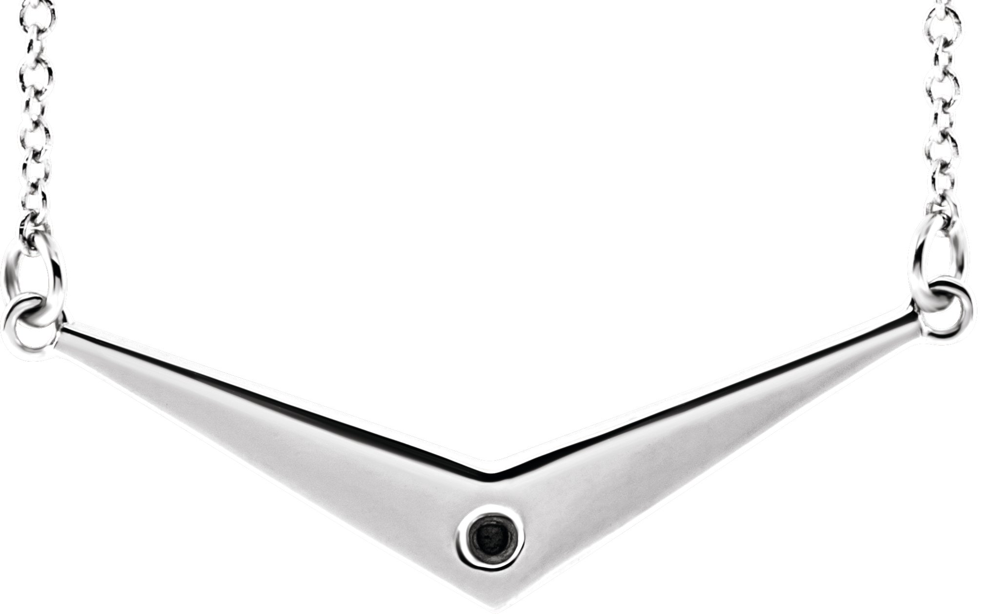 Accented V Necklace or Center