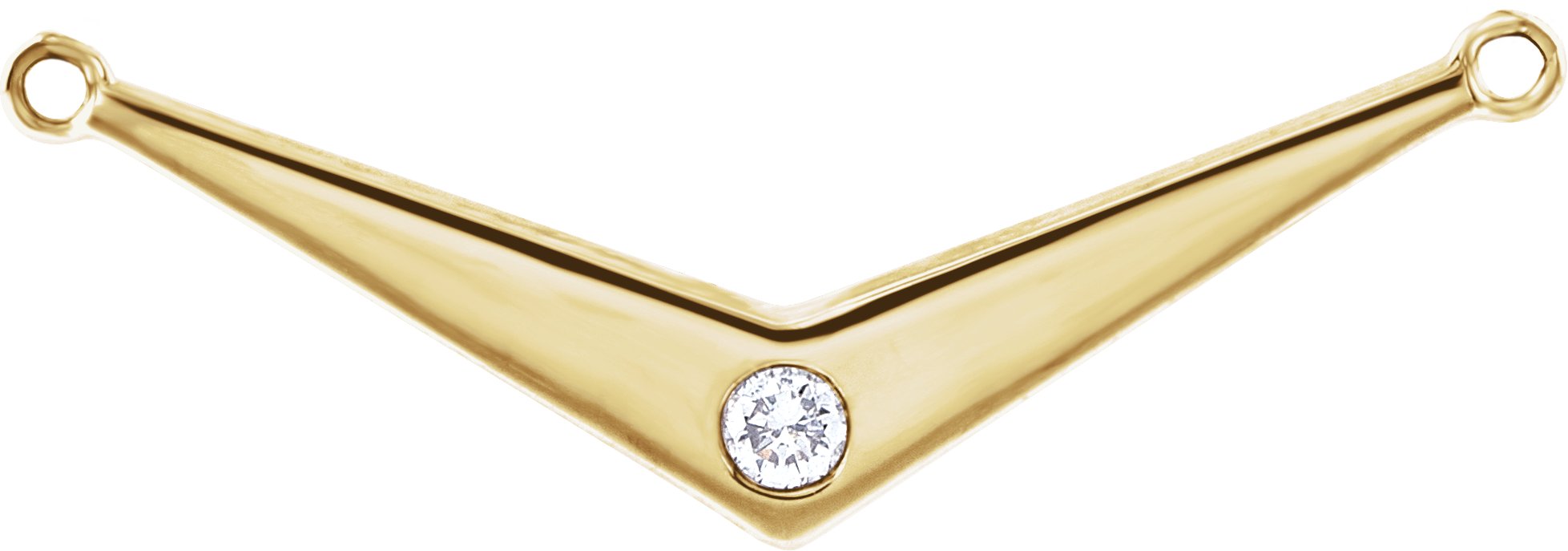 Accented V Necklace or Center