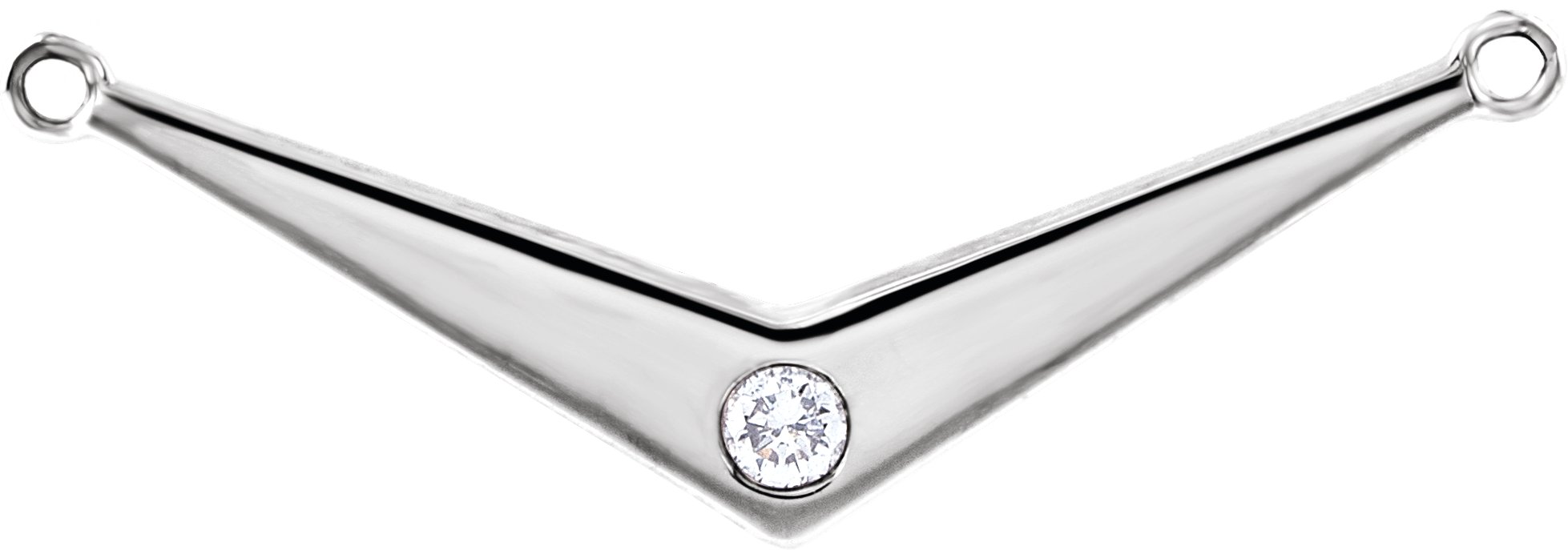 Accented V Necklace or Center