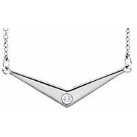 Sterling Silver .03 CTW Natural Diamond 