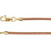 Natural Leather Cord 1.5mm 