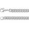 8mm Sterling Silver Curb Chain 18 inch Ref 502452