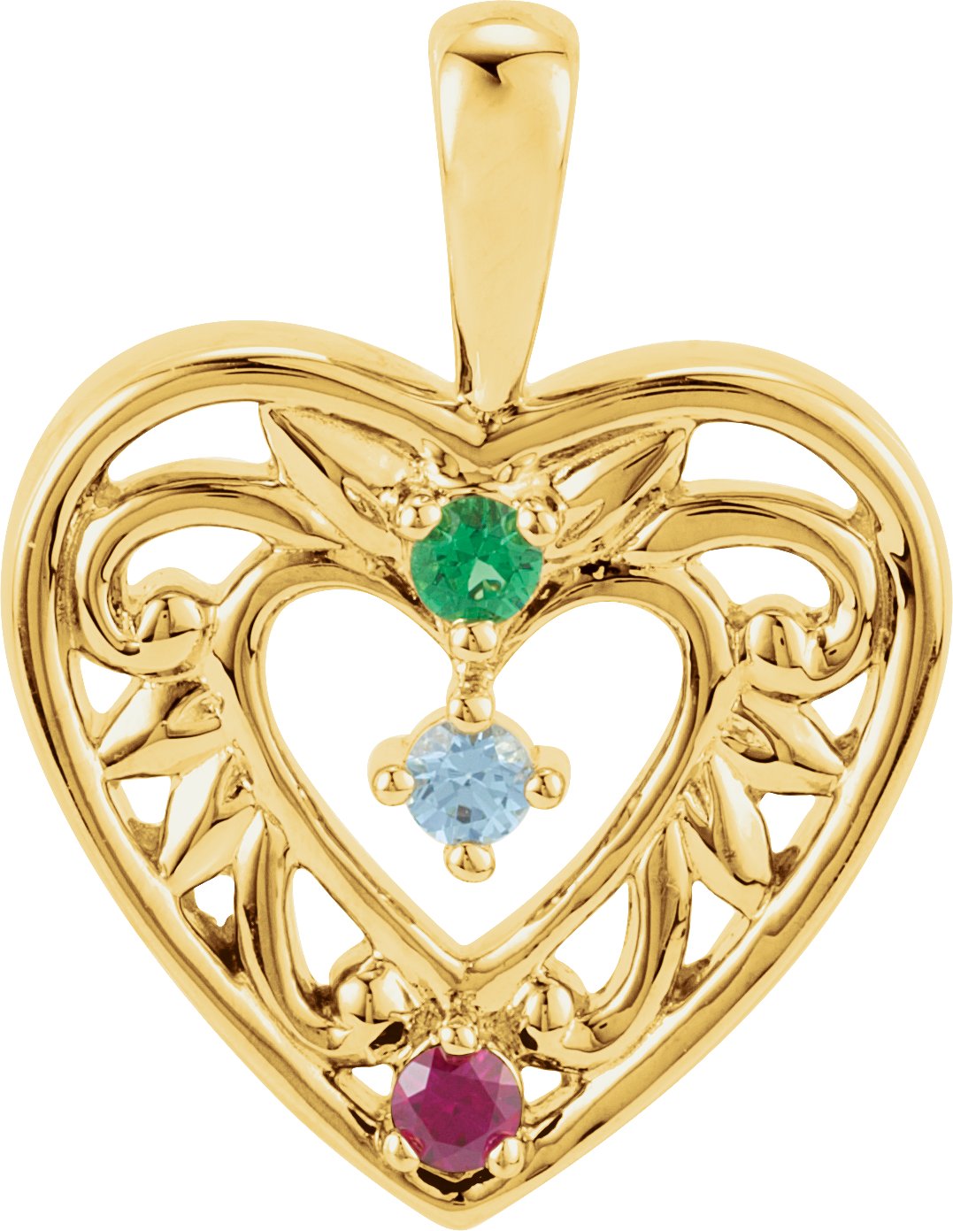 Family Heart Pendant