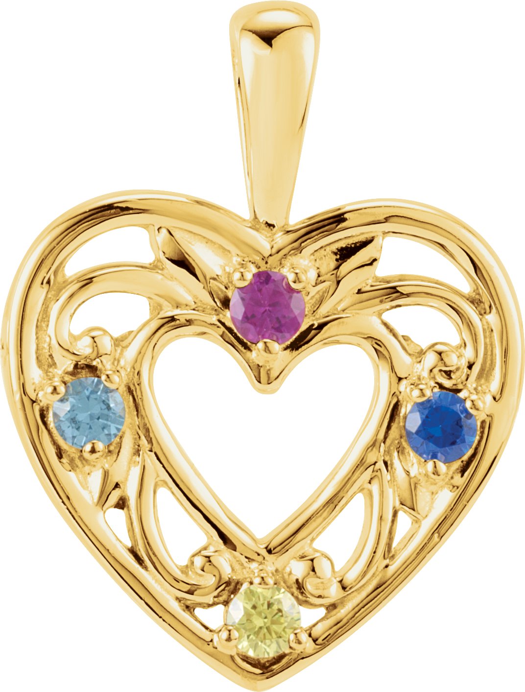 Family Heart Pendant