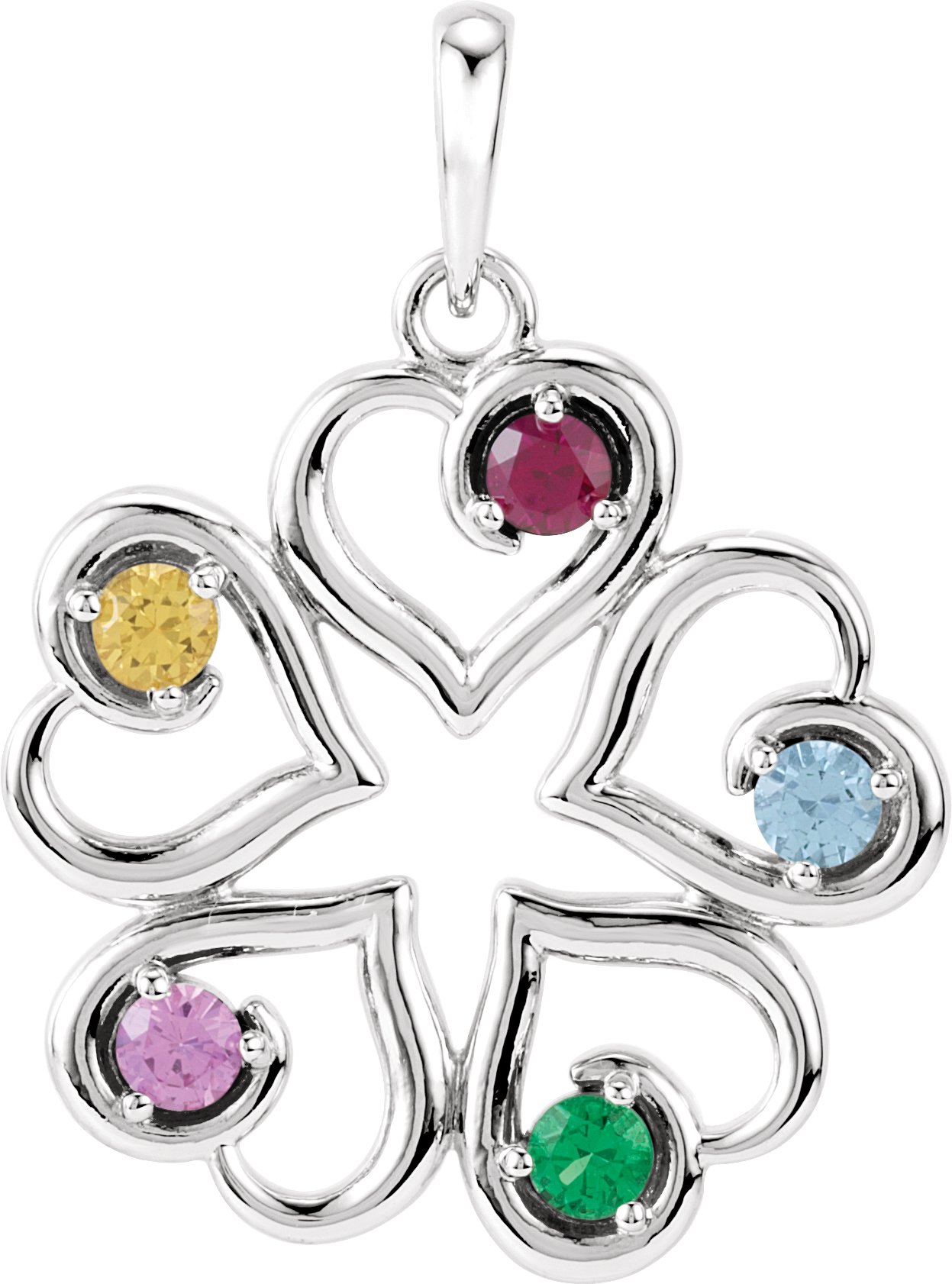 Family Heart Pendant