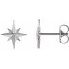 Sterling Silver Star Earrings Ref. 13488056