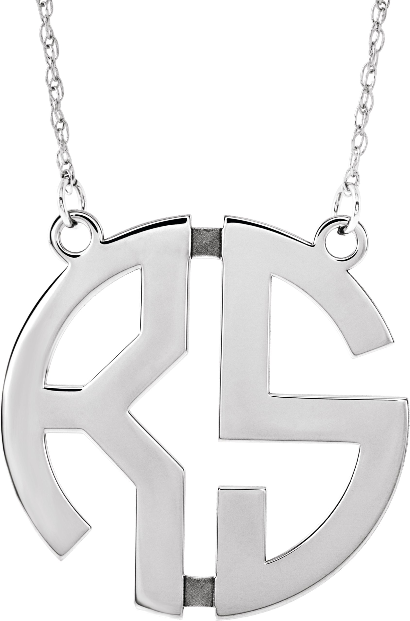 Block Monogram Necklace