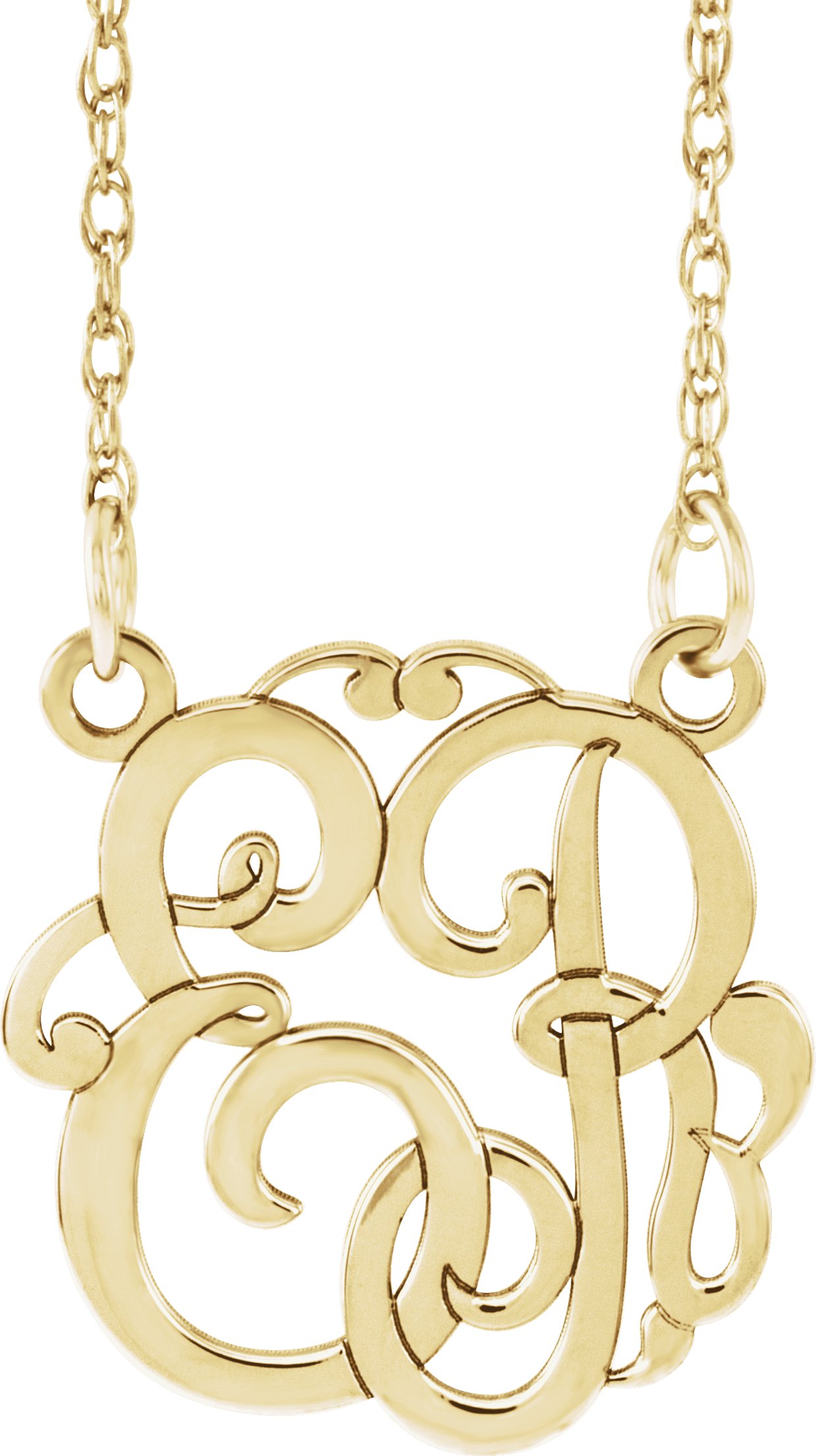 Script Monogram Necklace