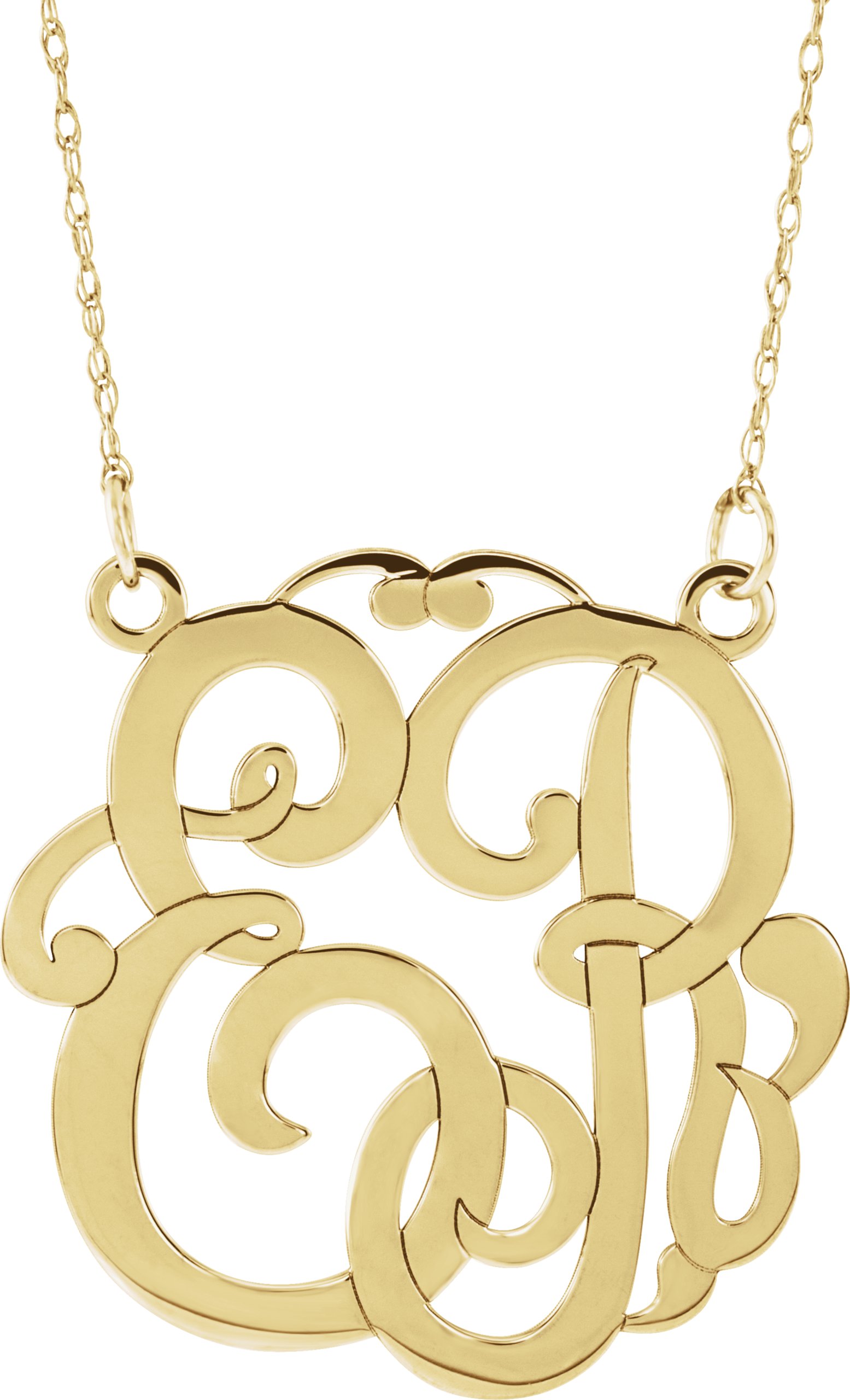 Script Monogram Necklace