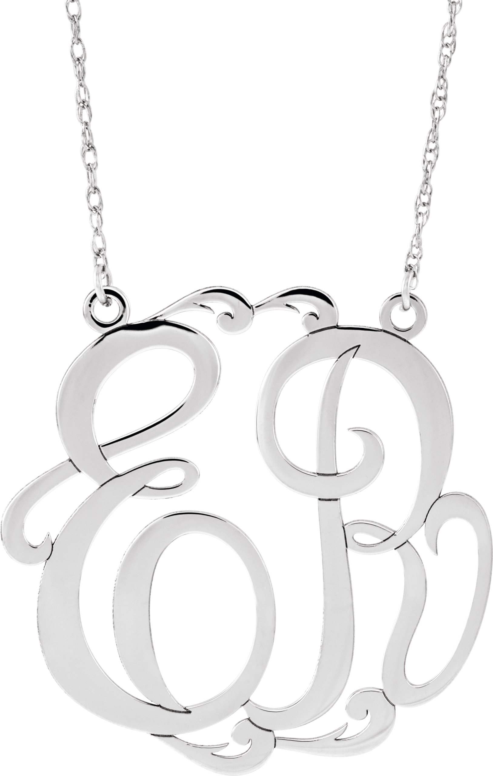 Script Monogram Necklace