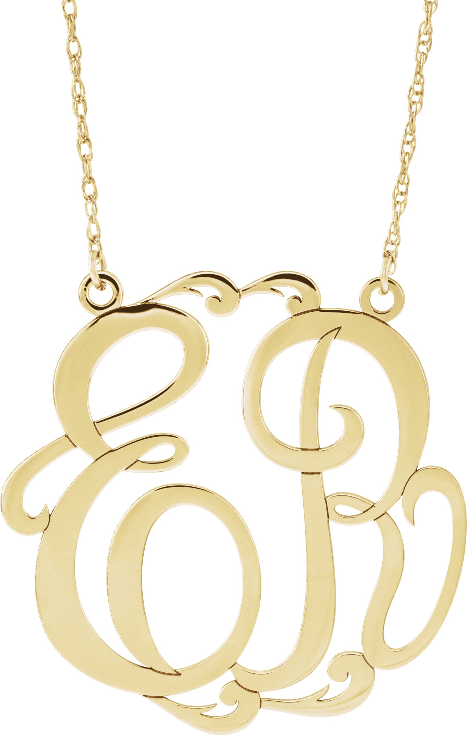 Script Monogram Necklace