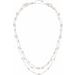 Sterling Silver Cultured White Freshwater Pearl 3-Strand 17
