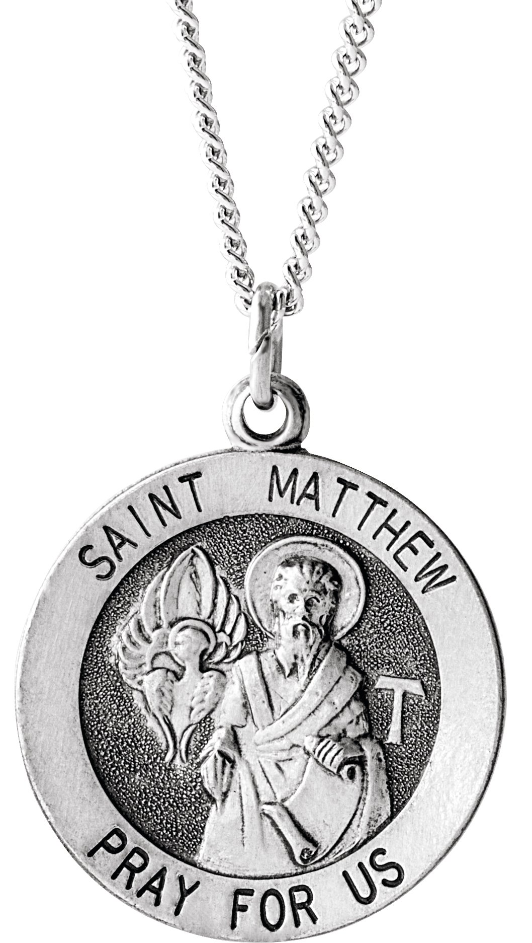St. Matthew Medal Necklace or Pendant