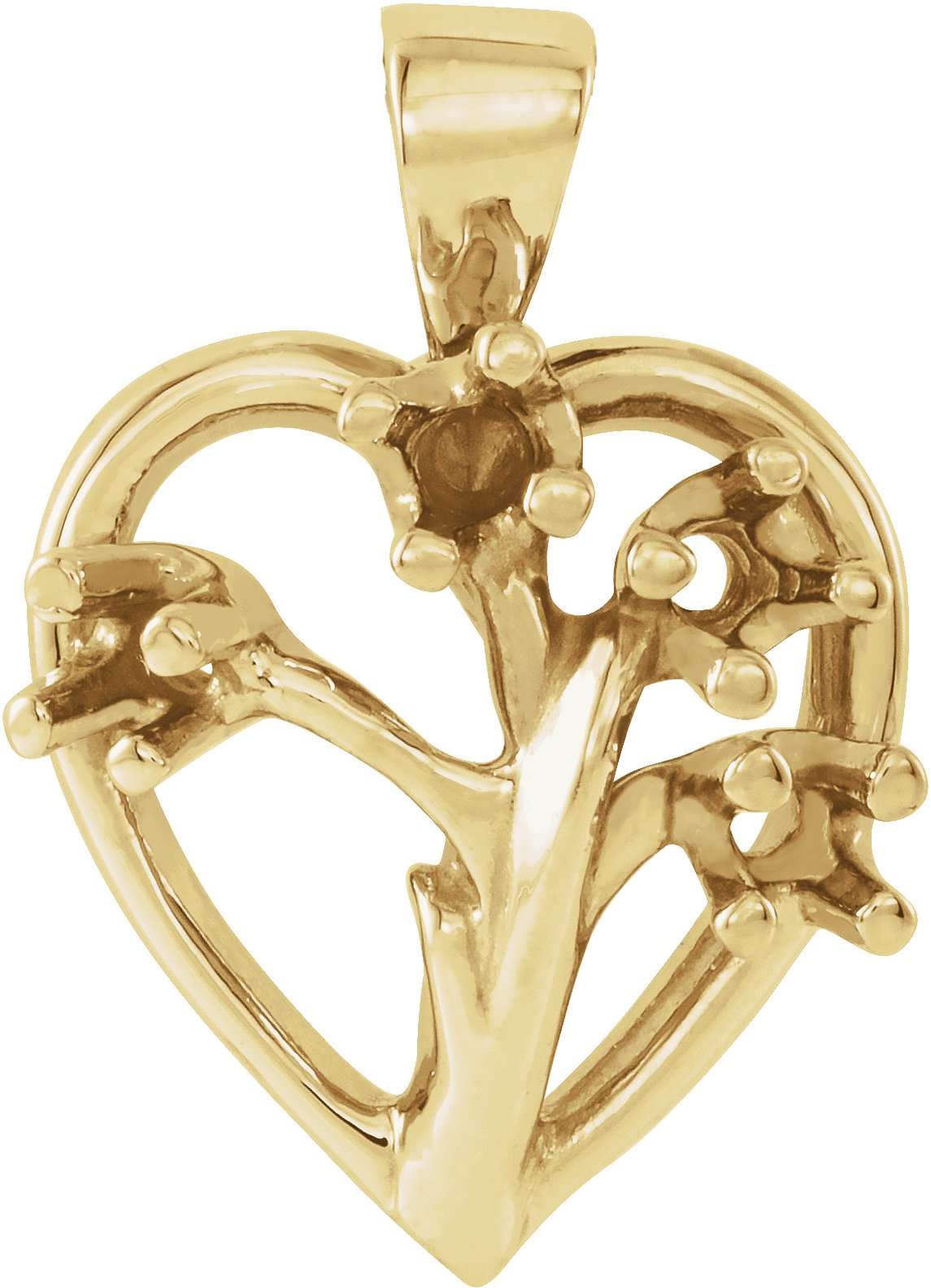 Family Tree Heart Pendant