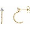 14K Yellow .33 CTW Diamond Hoop Earrings Ref 14010657