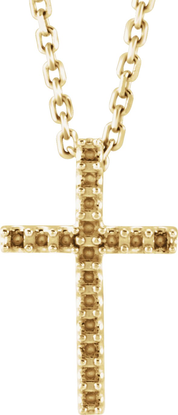 Petite Cross Necklace or Pendant