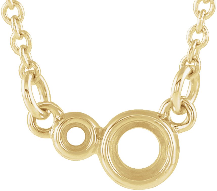 Accented Bezel-Set Necklace or Center