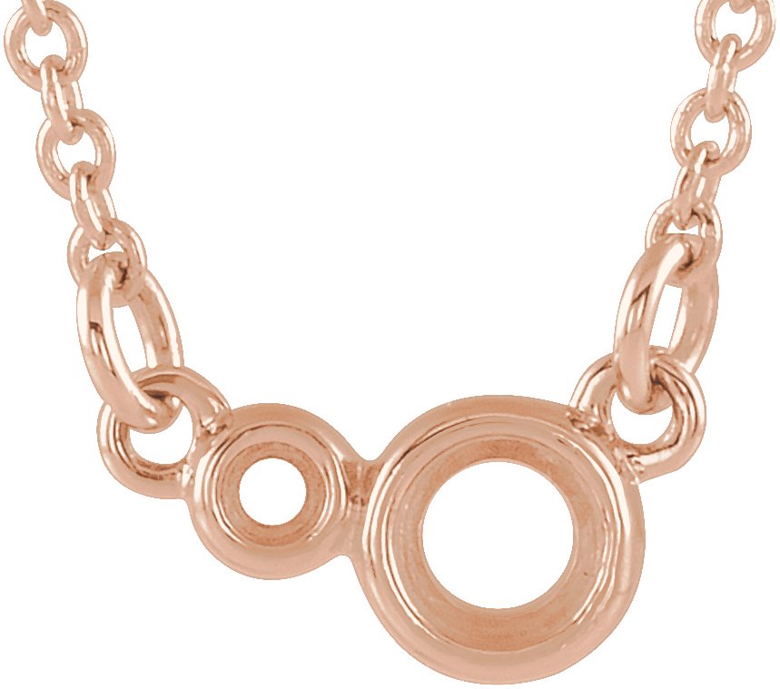 Accented Bezel-Set Necklace or Center