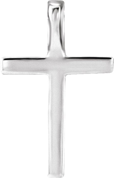 .08 CTW Natural Diamond Petite Cross 16" Necklace view 3