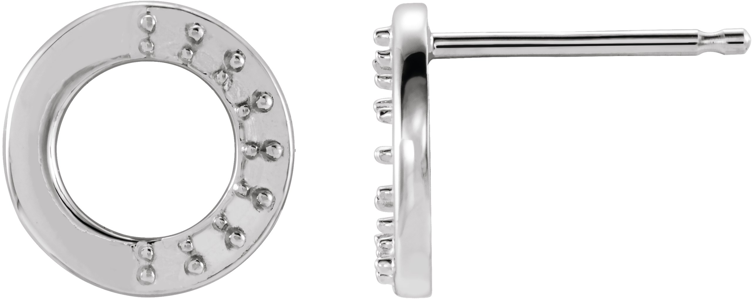 Accented Circle Earrings