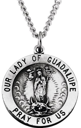 Our Lady of Guadalupe Medal Necklace or Pendant