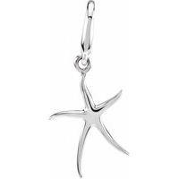 Sterling Silver 17 mm Star Fish Charm