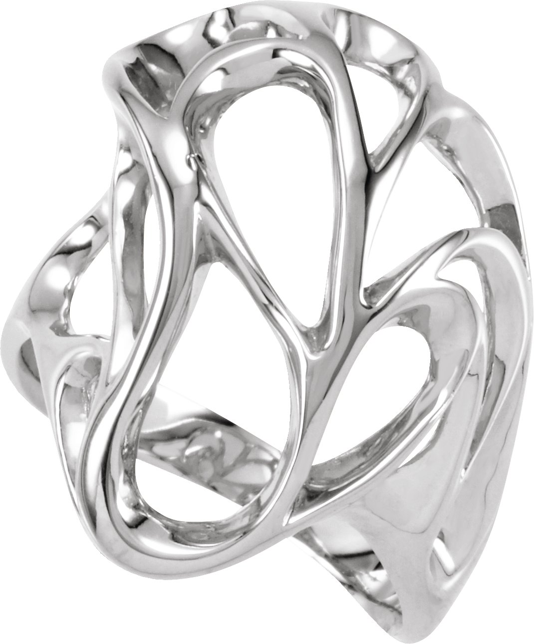 14K White Metal Fashion Ring