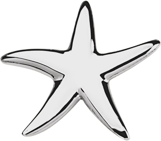 14K White Starfish Pendant Ref. 2426527