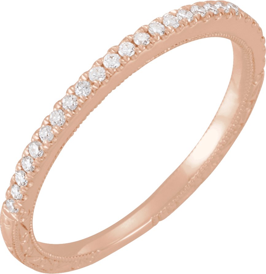 14K Rose .17 CTW Diamond Anniversary Band Ref 13546619