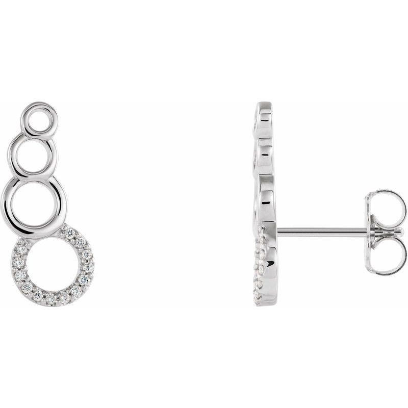Accented Geometric Ear Climbers