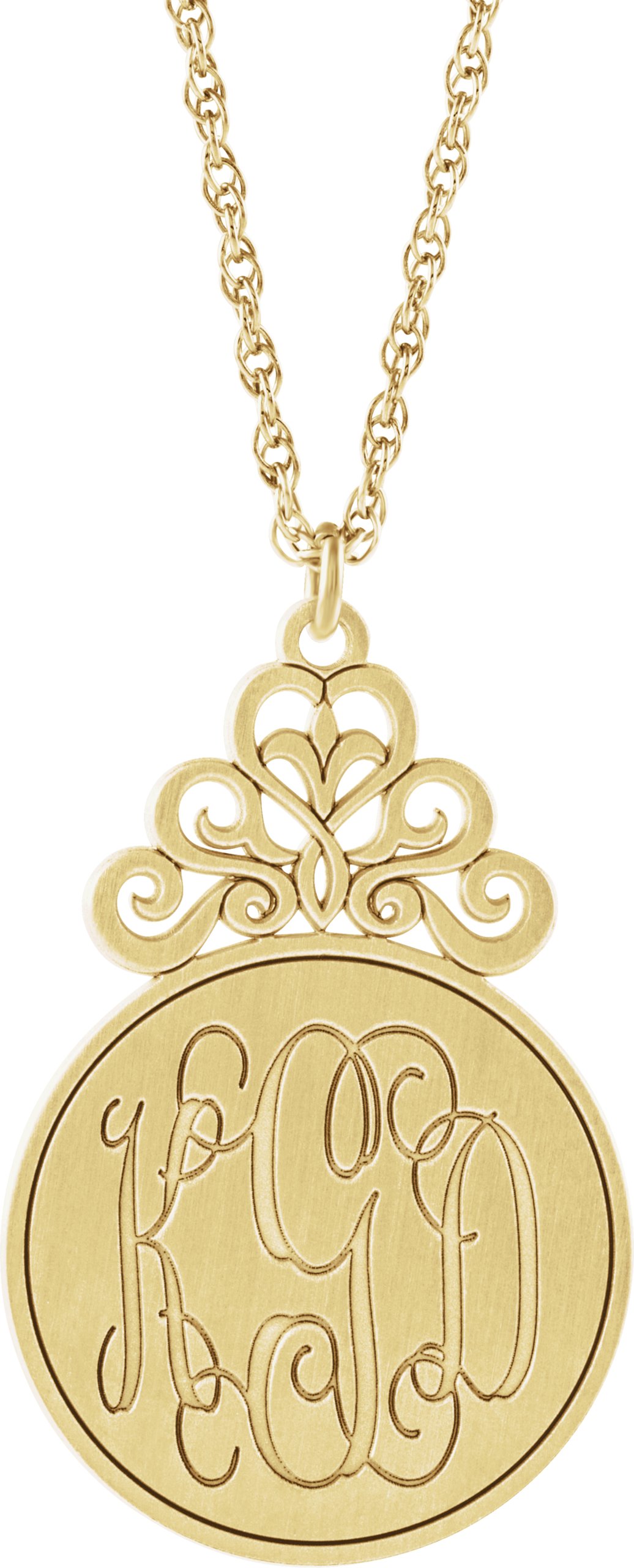 Script Monogram Necklace