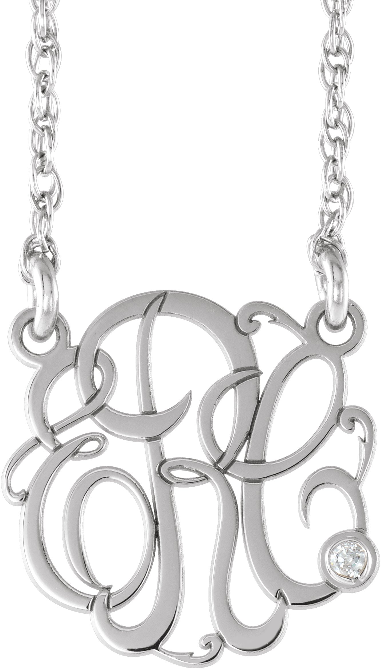 Script Monogram Necklace