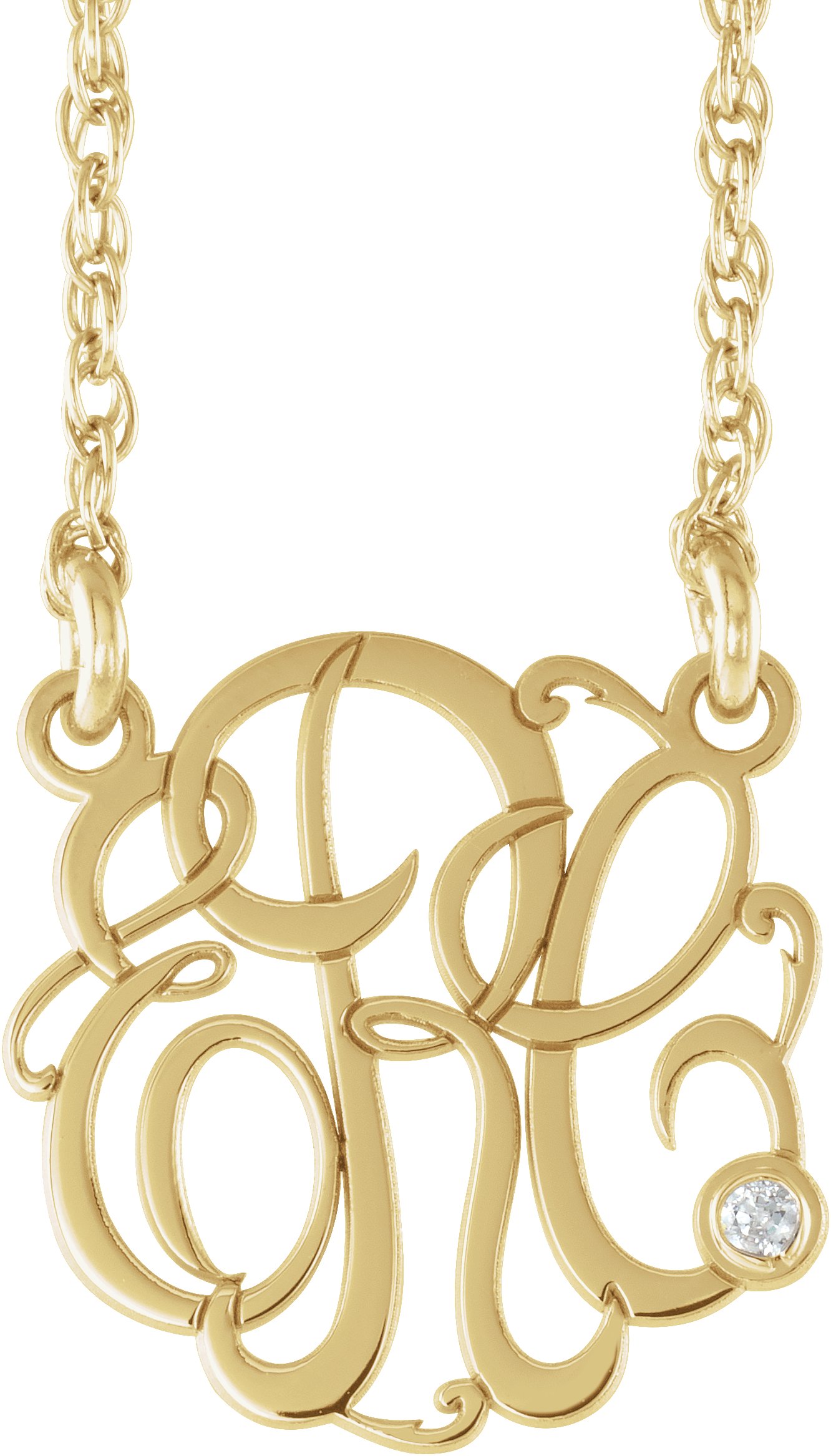 Script Monogram Necklace