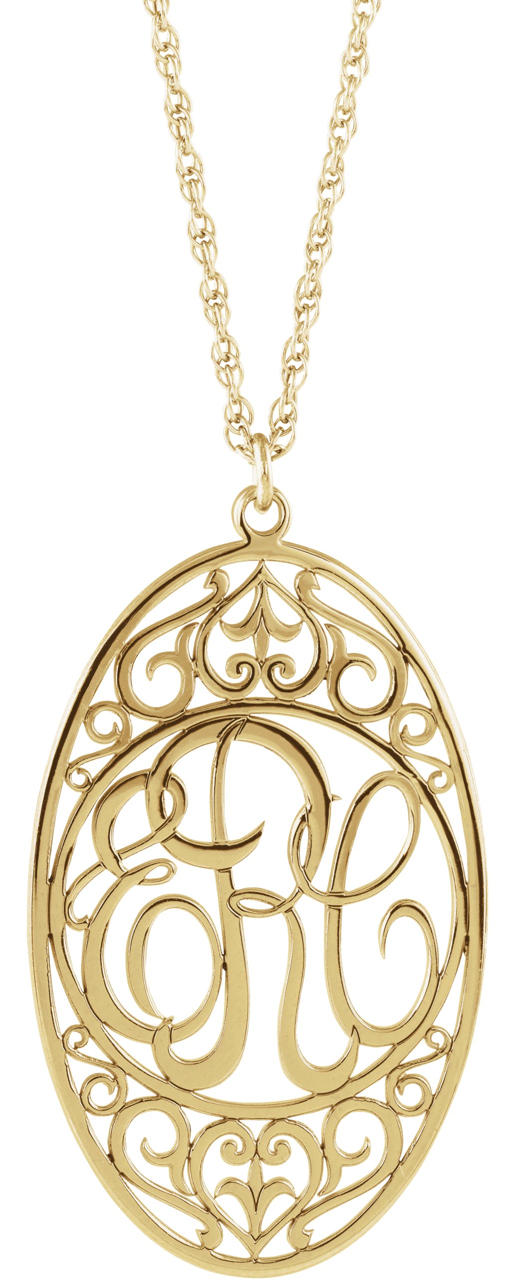 Script Monogram Necklace