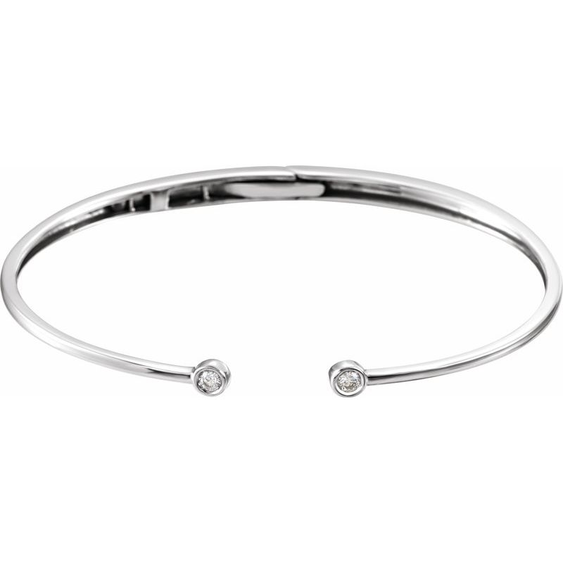 Accented Hinged Cuff Bracelet