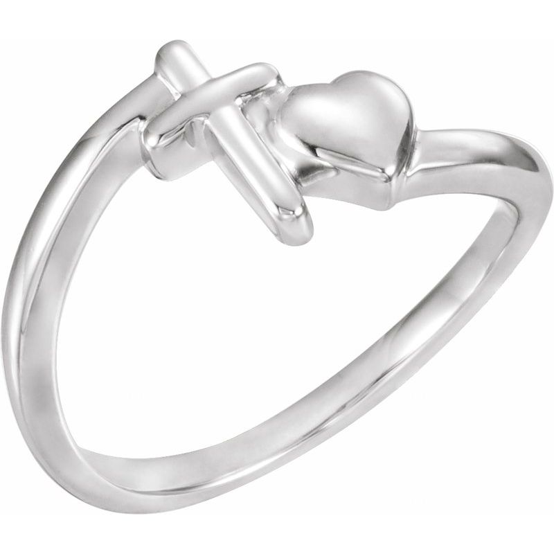 Cross & Heart Chastity Ring