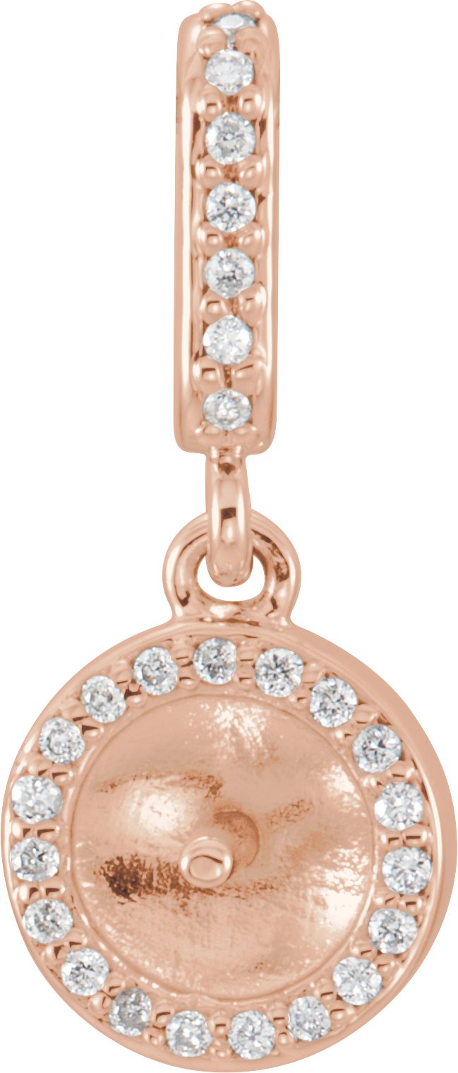 Halo-Style Pearl Pendant